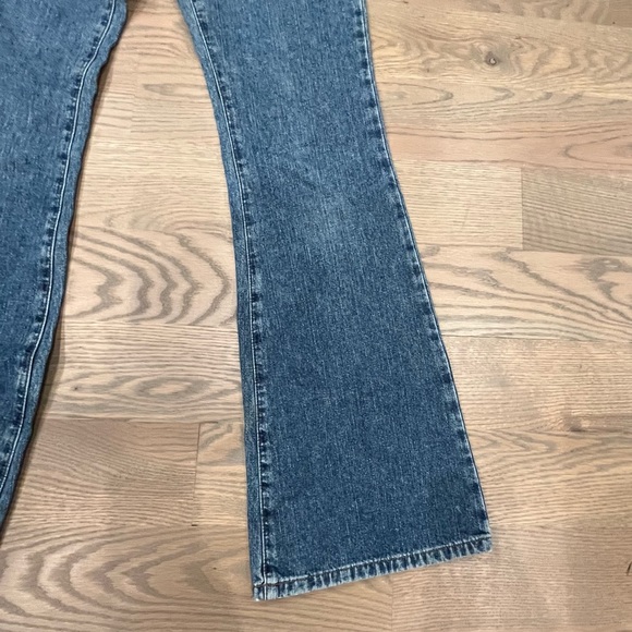 Vintage Calvin Klein Jeans flare leg jean double stone wash size 1 - Picture 8 of 11
